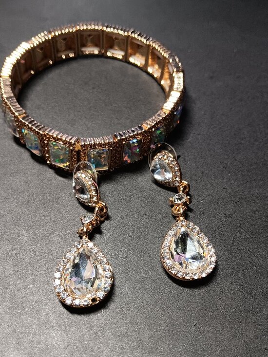 Swarovski (Earrings) Jewelry - Premium Swarovski & AB Crystal Statement Set